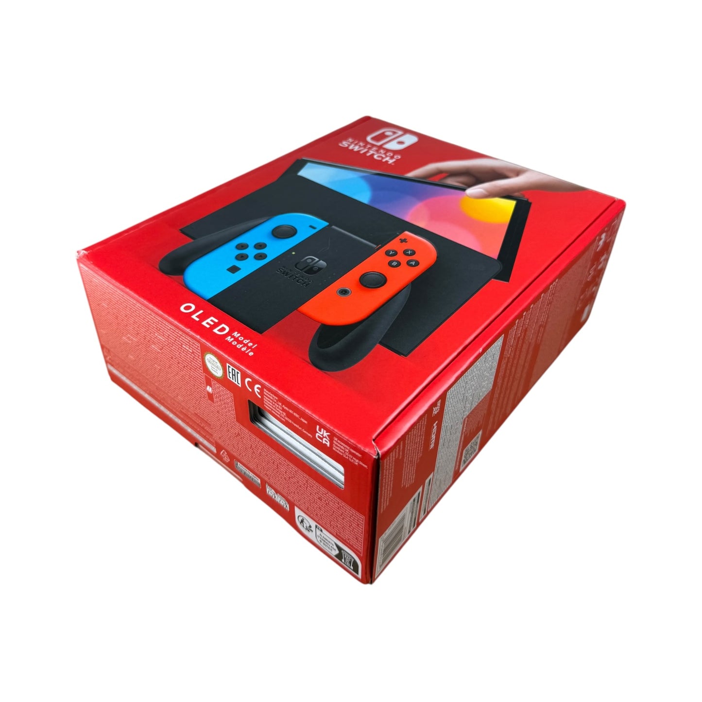Nintendo Switch OLED Blau/Neon Rot Neu