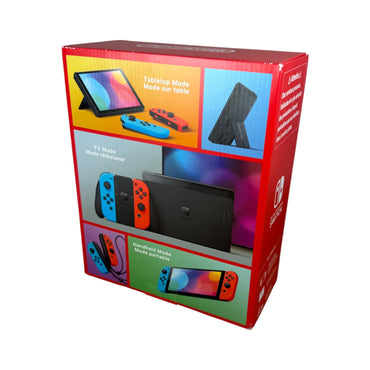 Nintendo Switch OLED Blau/Neon Rot Neu